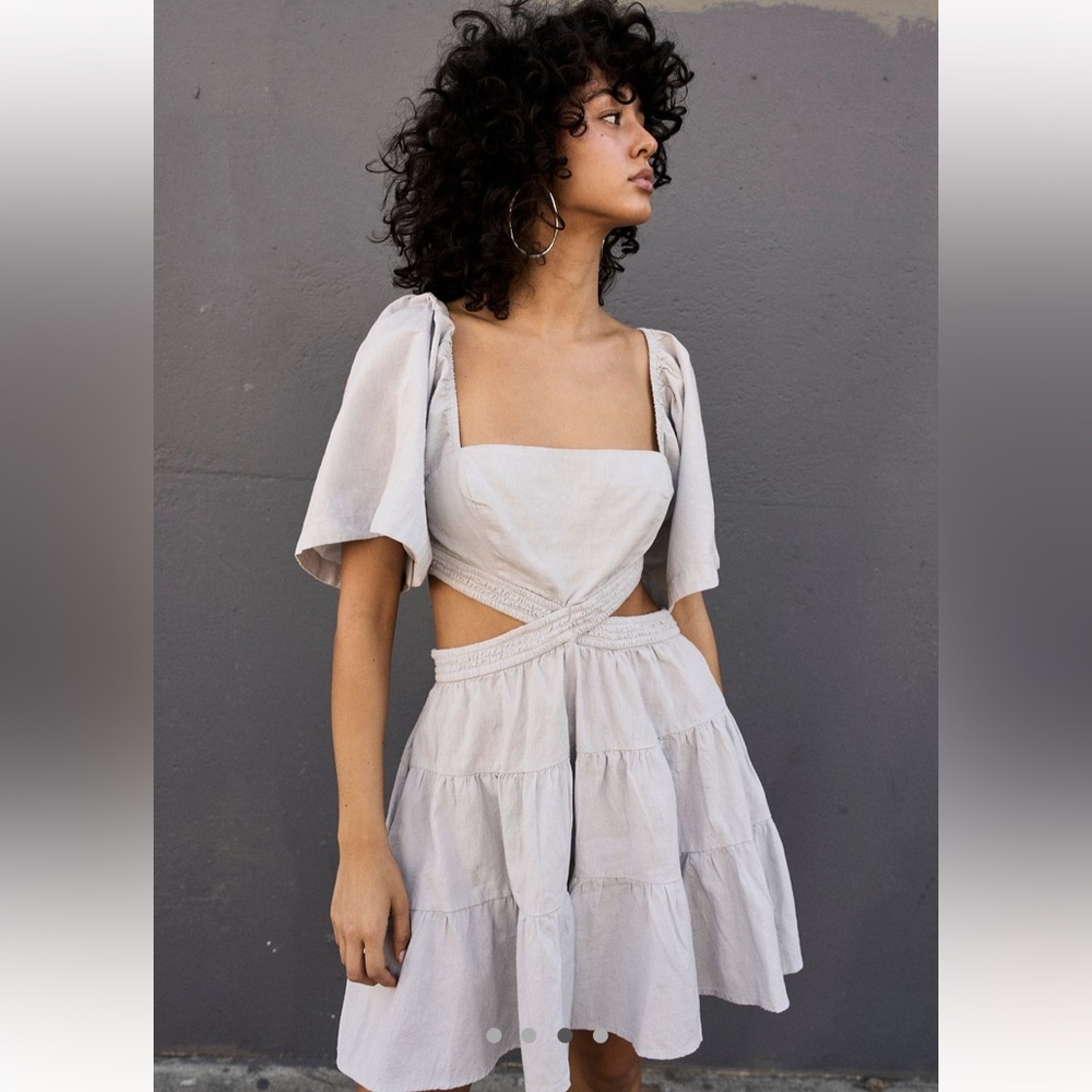 NWT Free People Cross Of Sunlight Mini Dress (M) - Picture 3 of 16